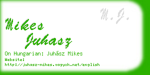 mikes juhasz business card