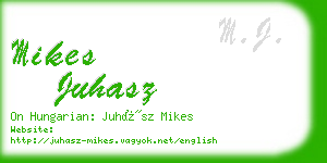 mikes juhasz business card